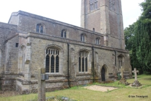 Odell - All Saints. North aisle. Odell - All Saints. North aisle.