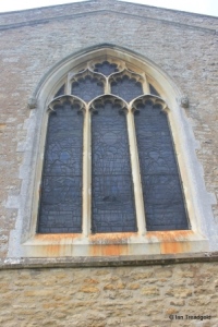Odell - All Saints. East window. Odell - All Saints. East window.