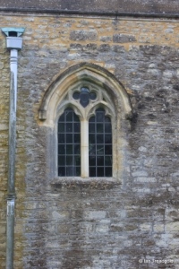 Pavenham - St Peter. North aisle, western window.