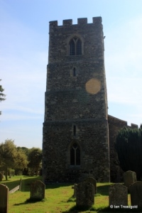 Old Warden - St Leonard. Tower from the west.