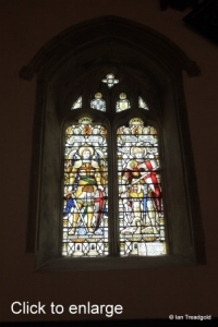 Old Warden - St Leonard. North-west window internal.