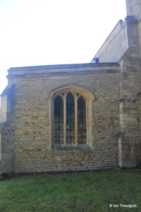 Pertenhall - St Peter. North aisle, west window.