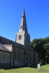 Pertenhall - St Peter. Tower from the north-east.