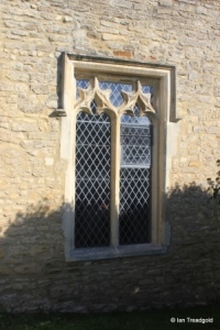 Podington - St Mary. South aisle, eastern window.