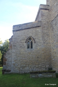 Podington - St Mary. North aisle, west window.