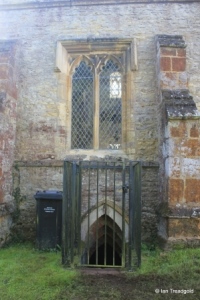 Podington - St Mary. North aisle, eastern window.