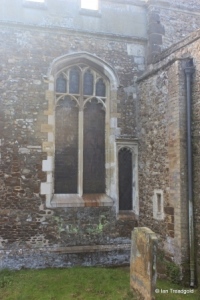 Potton - St Mary. Chancel, north-west window.