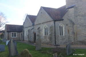 Ravensden - All Saints. North aisle from the north-west.