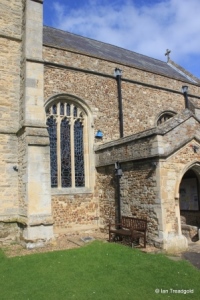 Renhold - All Saints. South-west window.