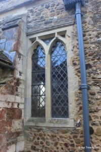 Renhold - All Saints. North aisle, western window.