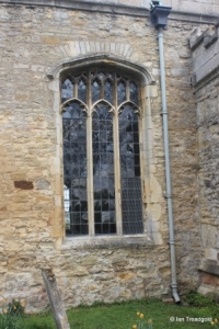Riseley - All Saints. South aisle, western window.