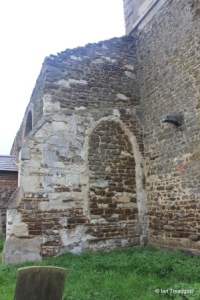 Old Ridgmont - All Saints. North aisle, blocked west window.