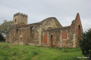 Old Ridgmont - All Saints. View from the south-east.