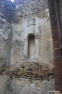 Old Ridgmont - All Saints. North aisle, statue niche.
