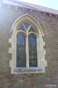 Sandy - St Swithuns. Vestry window.