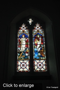 Sharnbrook - St Peter. Chancel, western window internal.
