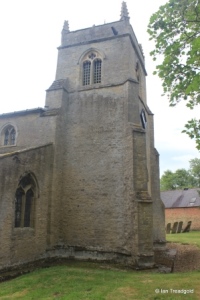 Shelton - St Mary. West tower from the north. Shelton - St Mary. West tower from the north.