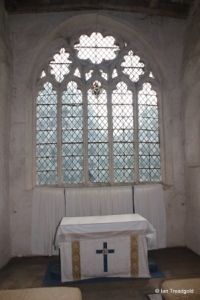 Shelton - St Mary. Chancel, east window internal. Shelton - St Mary. Chancel, east window internal.