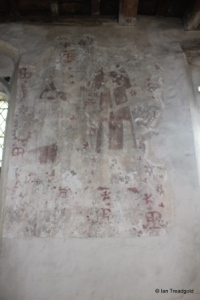 Shelton - St Mary. Medieval wall painting. Shelton - St Mary. Medieval wall painting.