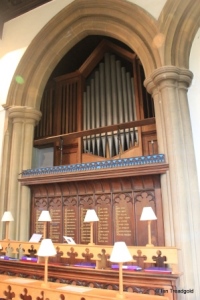 St Andrew parish church, Ampthill. Organ.