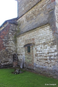 St Guthlac parish church, Astwick. Tower from the north-east.