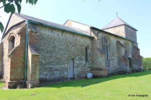 St Guthlac parish church, Astwick. View from north east.