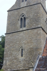 Souldrop - All Saints. Tower from the south-east.