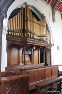 Apsley Guise, St Botolph. Organ loft. Apsley Guise, St Botolph. Organ loft.