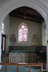 Apsley Guise, St Botolph. South aisle chapel. Apsley Guise, St Botolph. South aisle chapel.