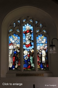 Battlesden, St Peter and All Saints. East window, internal.