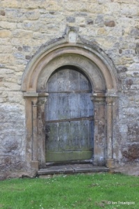 Cranfield - St Peter & St Paul. North aisle, blocked north doorway.