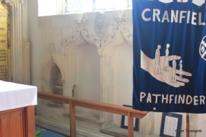 Cranfield - St Peter & St Paul. Piscina and sedila.