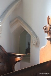 Cranfield - St Peter & St Paul. Squint from south aisle.