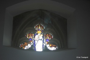 Cranfield - St Peter & St Paul. Internal stained glass.