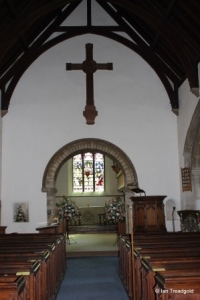 Biddenham, St James. Chancel arch.