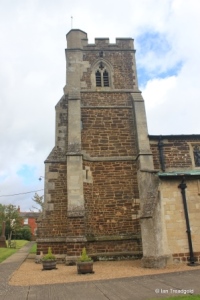 Stanbridge - St John the Baptist. Tower from the south.
