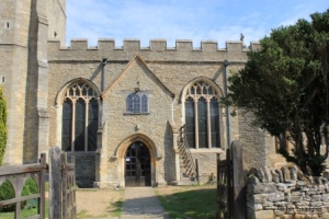 Bromham - St Owen. South porch. Bromham - St Owen. South porch.