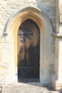 Bromham - St Owen. Chancel, priest's door. Bromham - St Owen. Chancel, priest's door.