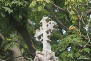 Billington, St Michael and All Angels. Nave gable cross.