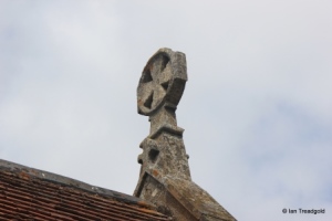 Billington, St Michael and All Angels. Chancel gable cross.