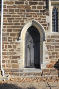 Stondon - All Saints. Chancel, priest's door.