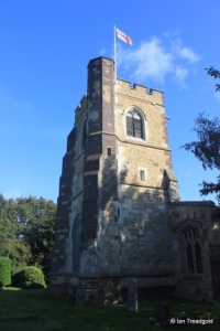 Streatley - St Margaret. Tower from the south-west.