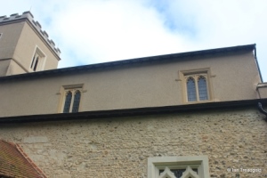 Studham - St Mary. Clerestory from the south.