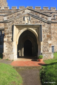 Sutton - All Saints. South porch.