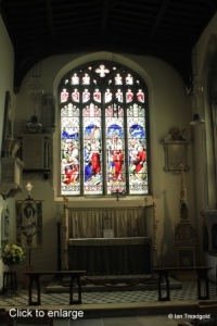 Bedford - St Paul. South chapel, east window internal.