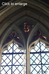 Swineshead - St Nicholas. Chancel, south-west windows internal.