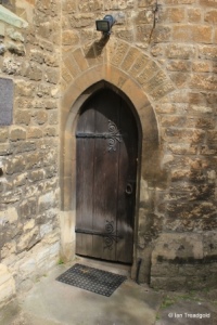 Bedford - St Peter de Merton. Stair turret door.