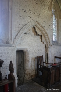 Swineshead - St Nicholas. Chancel, north side passage entrance.