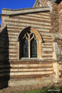 Tempsford - St Peter. South aisle, east window.