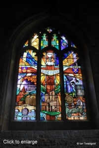 Biggleswade - St Andrew. South aisle, south-west window internal.
